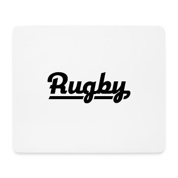 Rugby - Mousepad (Querformat) - Weiß - Vorne