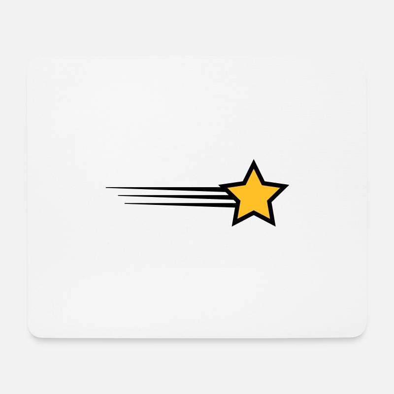 Stern - Mousepad (Querformat) - Weiß