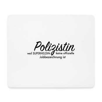 Polizistin - Mousepad (Querformat) - Weiß - Vorne