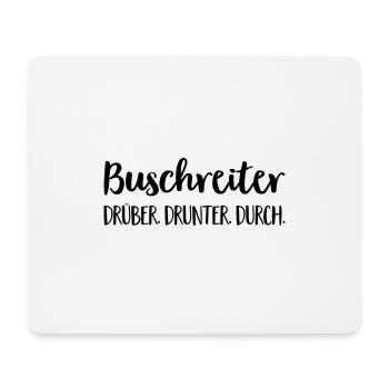 Buschreiter - Mousepad (Querformat) - Weiß - Vorne