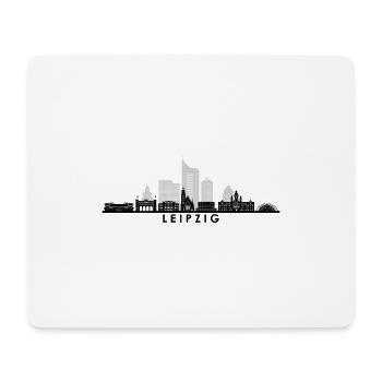 LEIPZIG Saxe Allemagne Skyline Ville - Tapis de souris (format paysage) - blanc - Devant