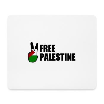 Free palestine - Mousepad (Querformat) - Weiß - Vorne