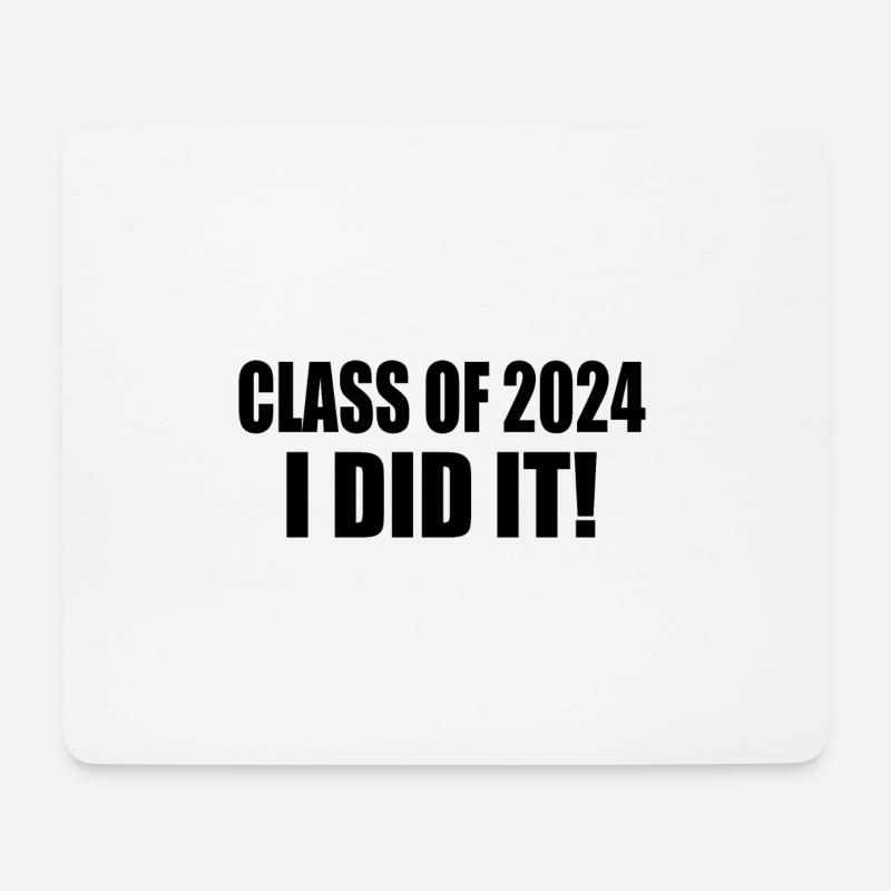 class of 2024 - Mousepad (Querformat) - Weiß