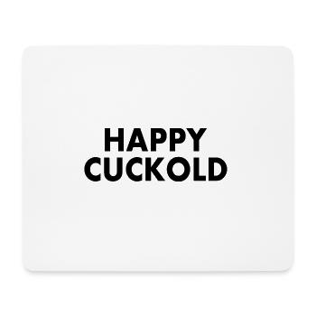 Happy cuckold - Mousepad (Querformat) - Weiß - Vorne
