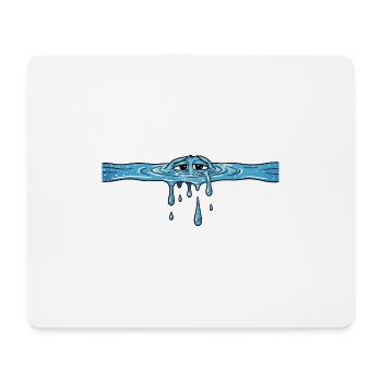 wasser meer - Mousepad (Querformat) - Weiß - Vorne