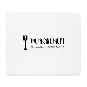 Marathon de la foudre - Tapis de souris (format paysage) - blanc - Devant
