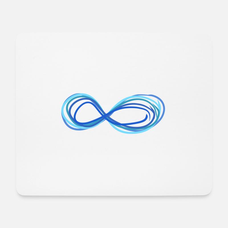 unendlich unendlichkeit - Mousepad (Querformat) - Weiß