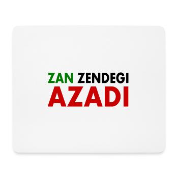 women life freedom Zan zendegi azadi - Tapis de souris (format paysage) - blanc - Devant
