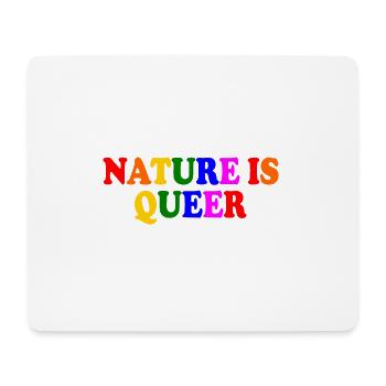 Nature is queer - Mousepad (Querformat) - Weiß - Vorne
