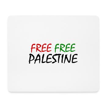 Free palestine - Mousepad (Querformat) - Weiß - Vorne