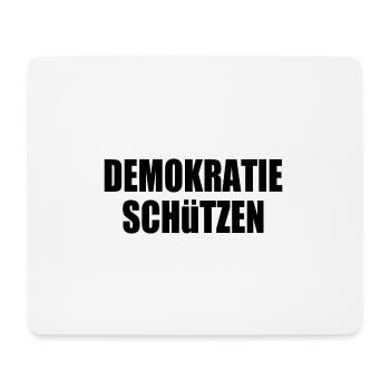 demokratie schützen - Mousepad (Querformat) - Weiß - Vorne