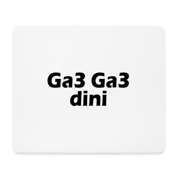 Ga3 ga3 dini - Mouse Pad (horizontal) - white - Front