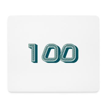 100. 100 ANS. 100e ANNIVERSAIRE. ANNIVERSAIRE 100 - Tapis de souris (format paysage) - blanc - Devant