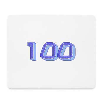 100. 100 JAHRE. 100-JÄHRIGES JUBILÄUM. GEBURTSTAG 100 - Mousepad (Querformat) - Weiß - Vorne