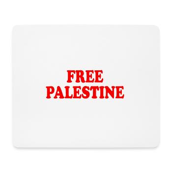 Free palestine - Mousepad (Querformat) - Weiß - Vorne