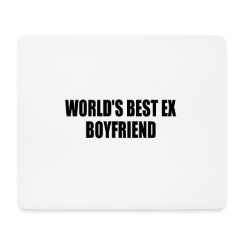 world's best ex boyfriend - Mouse Pad (horizontal) - white - Front