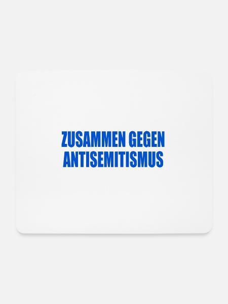 zusammen gegen antisemitismus - Mousepad (Querformat) - Weiß