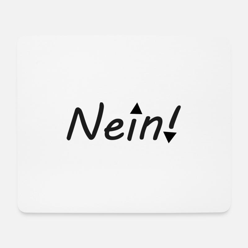 Nein - Mousepad (Querformat) - Weiß