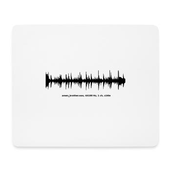 Amen break (black) - Mouse Pad (horizontal) - white - Front