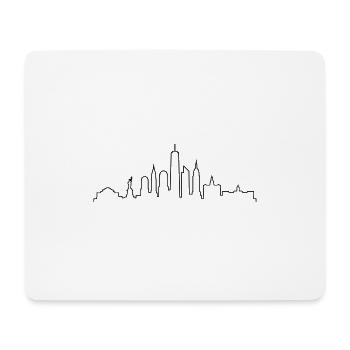 NEW YORK City USA Skyline Stadt - Mouse Pad (horizontal) - white - Front