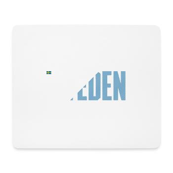 Sweden Bold Flag Typography - Mouse Pad (horizontal) - white - Front