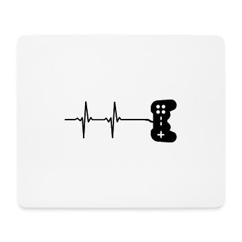 Joueurs pour la vie - Tapis de souris (format paysage) - blanc - Devant