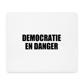democratie en danger - Tapis de souris (format paysage) - blanc - Devant