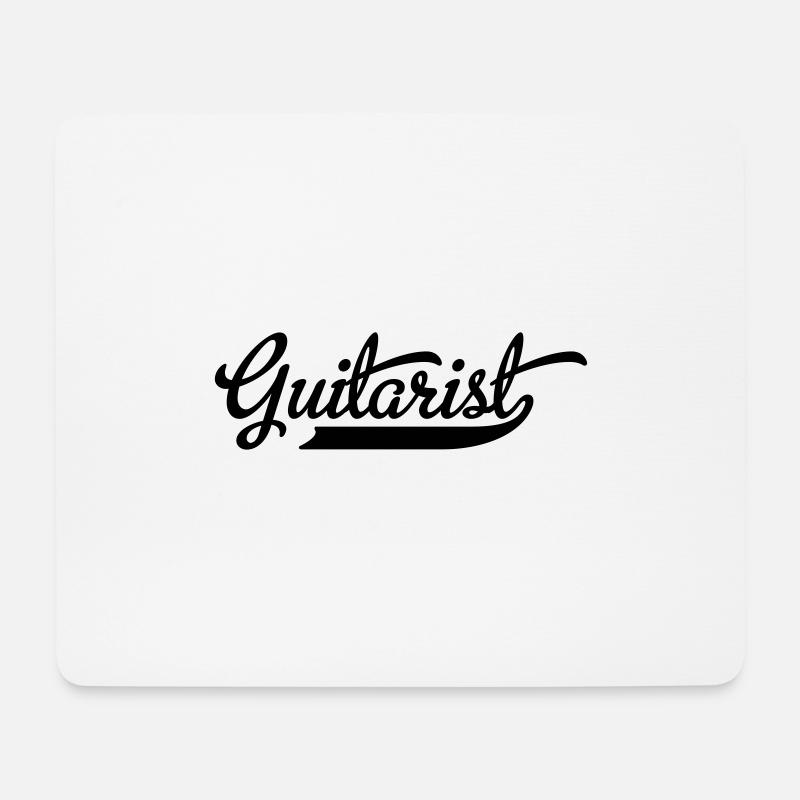 Gitarrist - Mousepad (Querformat) - Weiß