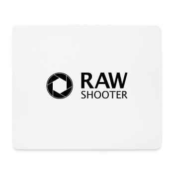 tireur brut - photographie au format RAW - Tapis de souris (format paysage) - blanc - Devant