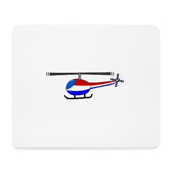 Hélicoptère Holland Flag Enfants - Tapis de souris (format paysage) - blanc - Devant