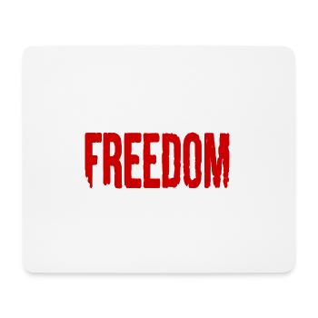 Freiheit freedom - Mousepad (Querformat) - Weiß - Vorne