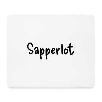 Sapperlot - Tapis de souris (format paysage) - blanc - Devant