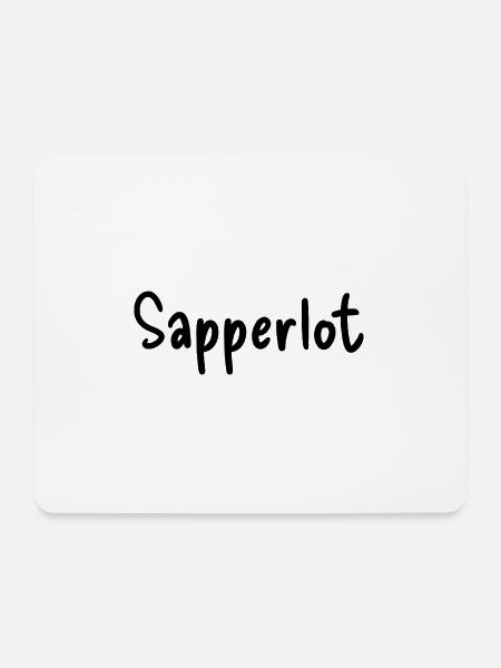 Sapperlot - Mousepad (Querformat) - Weiß