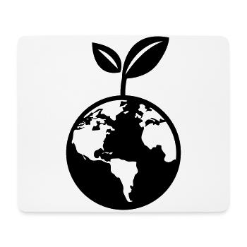Planète Terre - Tapis de souris (format paysage) - blanc - Devant