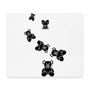 Ours en peluche - Tapis de souris (format paysage) - blanc - Devant