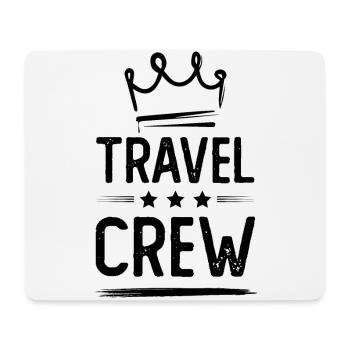 Travel Crew - Mousepad (Querformat) - Weiß - Vorne