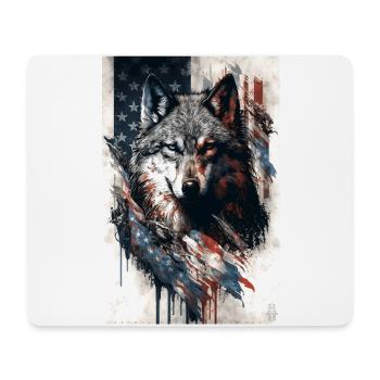 Wolf Design by ART8NS Art on Streetwear S 01of25 - Mousepad (Querformat) - Weiß - Vorne