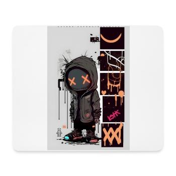 Robot Graffiti Design by ART8NS Art ON Streetwear - Mousepad (Querformat) - Weiß - Vorne