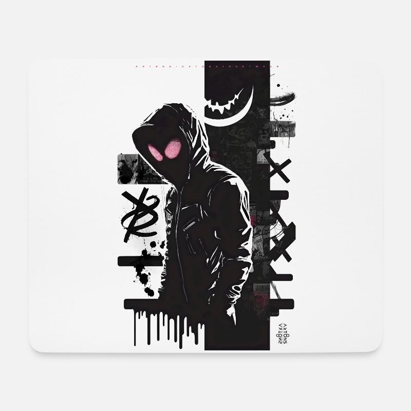 S. Man Graffiti Design by ART8NS Art ON Streetwear - Mousepad (Querformat) - Weiß