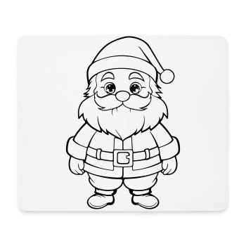 Christmas Man Comic - Mouse Pad (horizontal) - white - Front