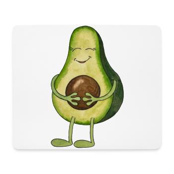 kawaii avocado cute vegan mom pregnant avo - Mouse Pad (horizontal) - white - Front