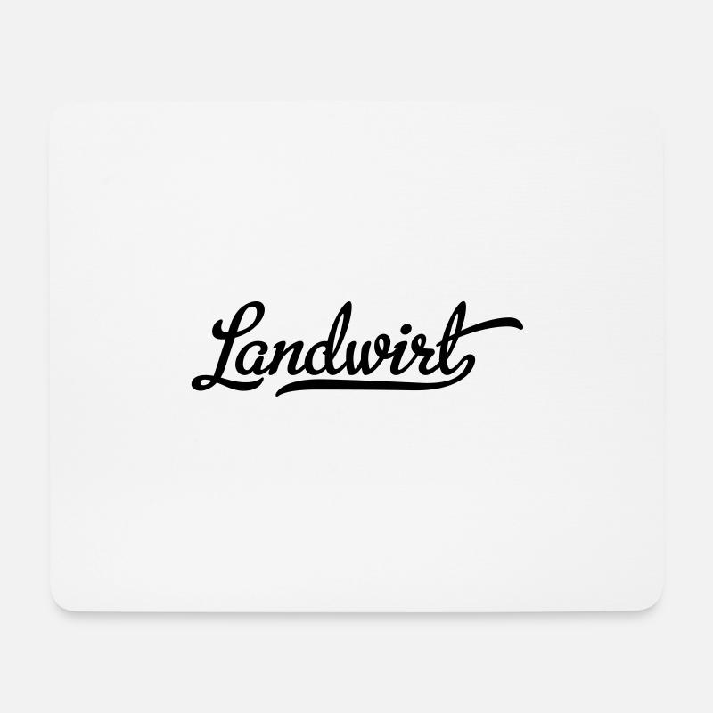 Landwirt - Mousepad (Querformat) - Weiß
