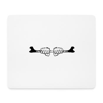 Kitesurf - Tapis de souris (format paysage) - blanc - Devant