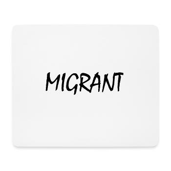 Migrant - Tapis de souris (format paysage) - blanc - Devant