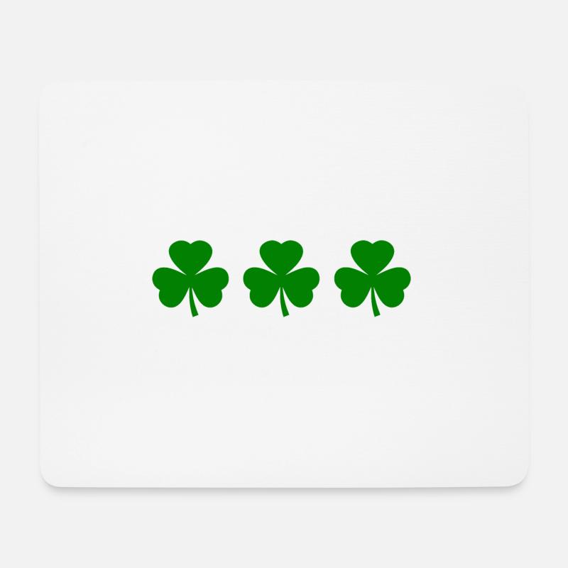 Irland kleeblatt Kleeblätter - Mousepad (Querformat) - Weiß