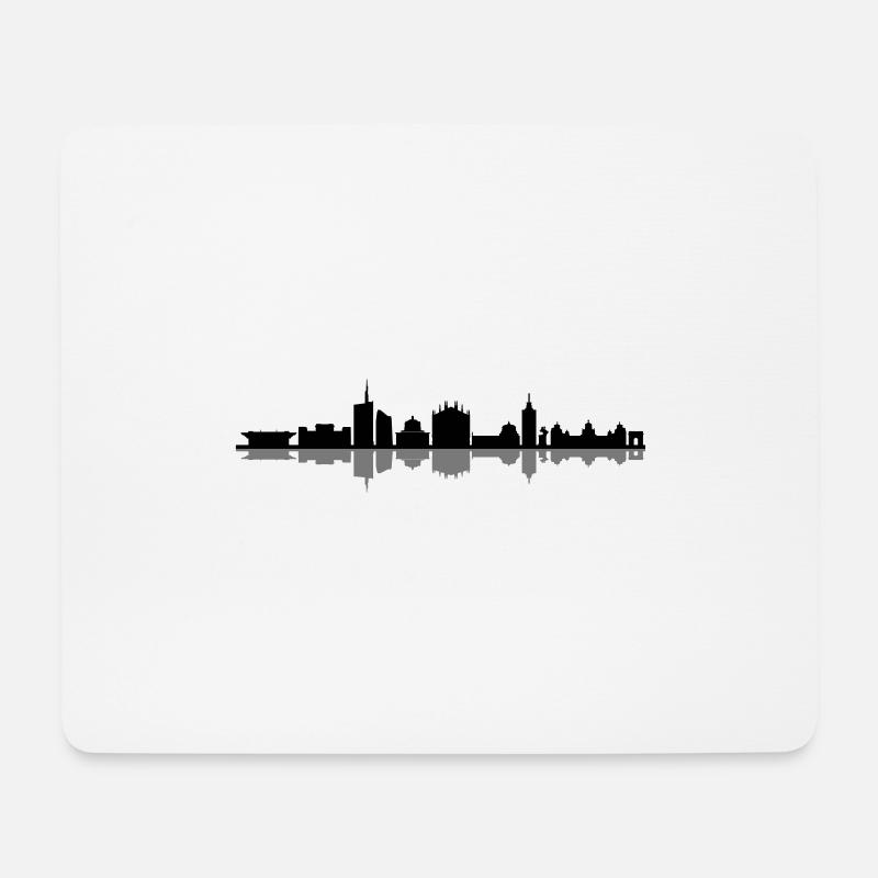 MAILAND Milano Italien Skyline Stadt - Mousepad (Querformat) - Weiß