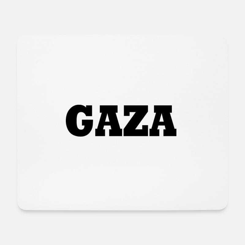 Gaza - Mousepad (Querformat) - Weiß