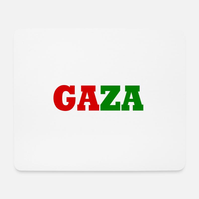 Free Gaza - Mousepad (Querformat) - Weiß