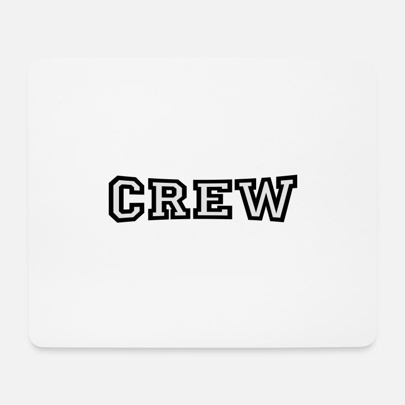 Crew - Mousepad (Querformat) - Weiß