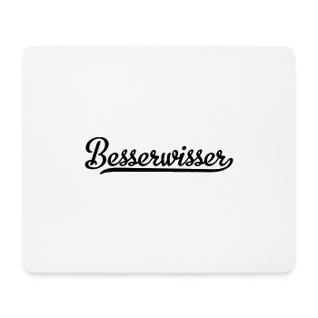besserwisser - Mousepad (Querformat) - Weiß - Vorne